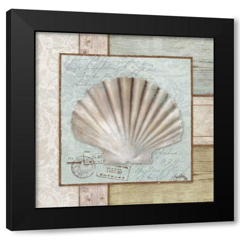 Traveling By Sea I Black Modern Wood Framed Art Print by Medley, Elizabeth