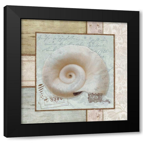 Traveling By Sea II Black Modern Wood Framed Art Print with Double Matting by Medley, Elizabeth