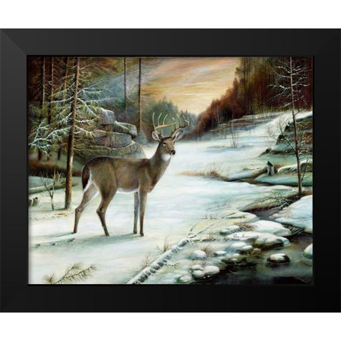 In All Its Glory Black Modern Wood Framed Art Print by Manning, Ruane