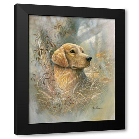 Golden Beauty Black Modern Wood Framed Art Print with Double Matting by Manning, Ruane