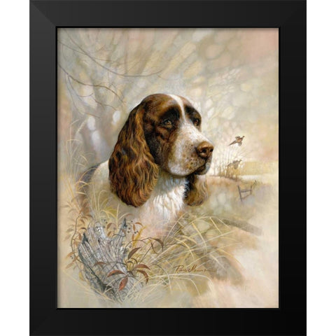 Enduring Loyalty Black Modern Wood Framed Art Print by Manning, Ruane