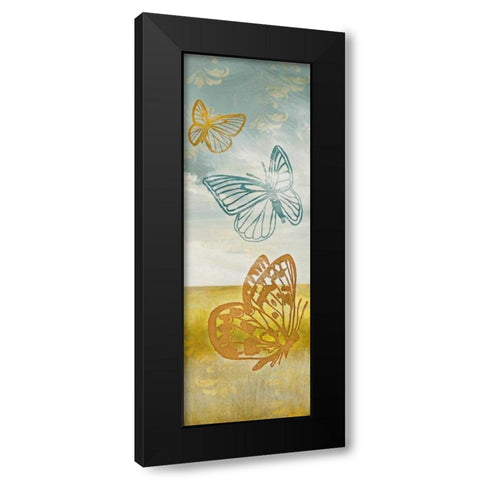 Fluttering Field II Black Modern Wood Framed Art Print by Loreth, Lanie