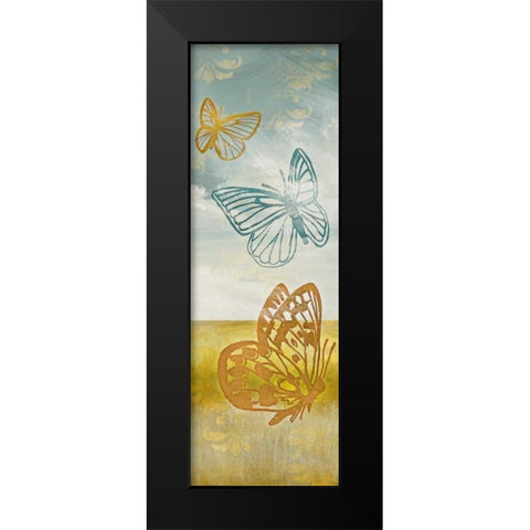Fluttering Field II Black Modern Wood Framed Art Print by Loreth, Lanie