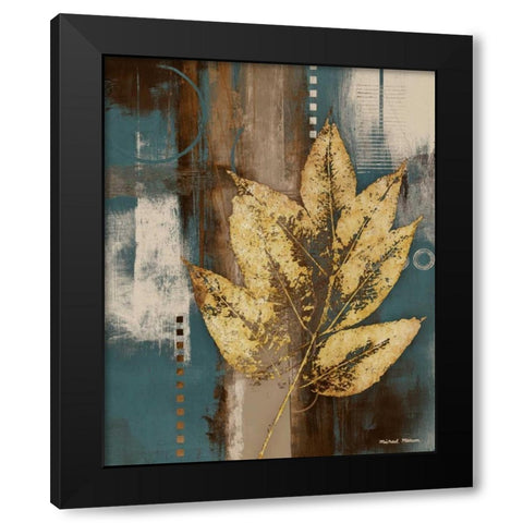 Golden Force I Black Modern Wood Framed Art Print by Marcon, Michael