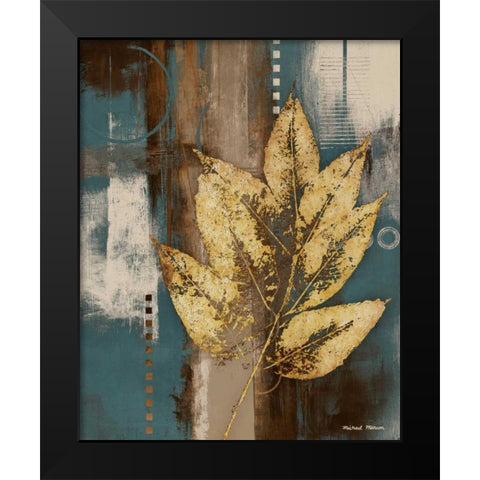 Golden Force I Black Modern Wood Framed Art Print by Marcon, Michael