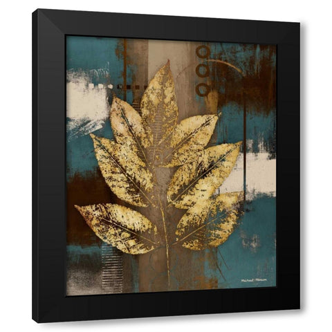 Golden Force II Black Modern Wood Framed Art Print by Marcon, Michael