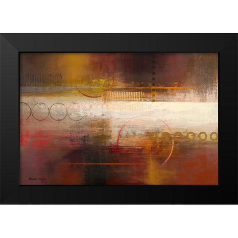 Force Ten II Black Modern Wood Framed Art Print by Marcon, Michael