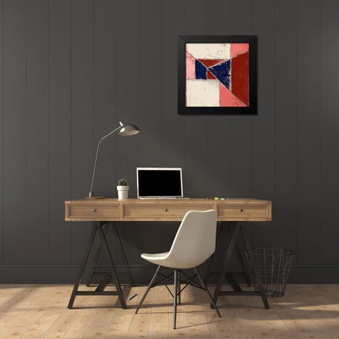 Lemon Rose Play I Black Modern Wood Framed Art Print by Marcon, Michael
