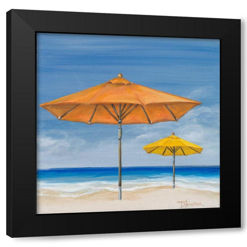 Coastal Scene I Black Modern Wood Framed Art Print by Hakimipour, Tiffany