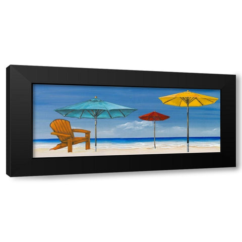 Summertime I Black Modern Wood Framed Art Print with Double Matting by Hakimipour, Tiffany