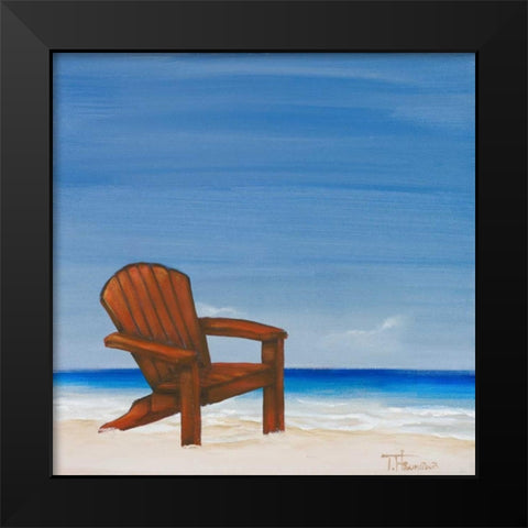Coastal Scene III Black Modern Wood Framed Art Print by Hakimipour, Tiffany
