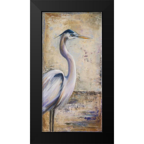 Blue Heron I Black Modern Wood Framed Art Print by Pinto, Patricia