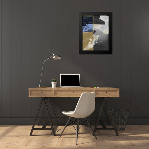 City Inspired I Black Modern Wood Framed Art Print by Lake, Shelley
