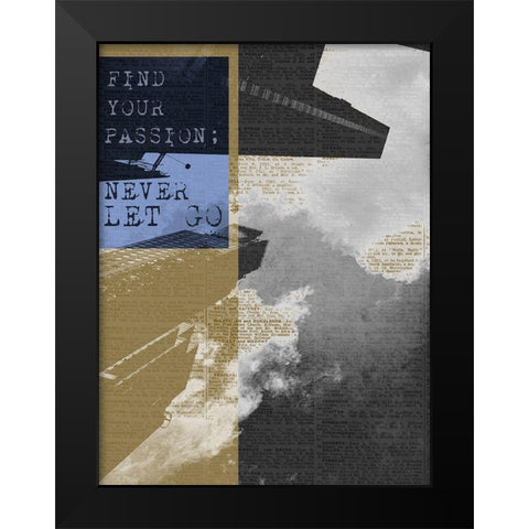 City Inspired I Black Modern Wood Framed Art Print by Lake, Shelley