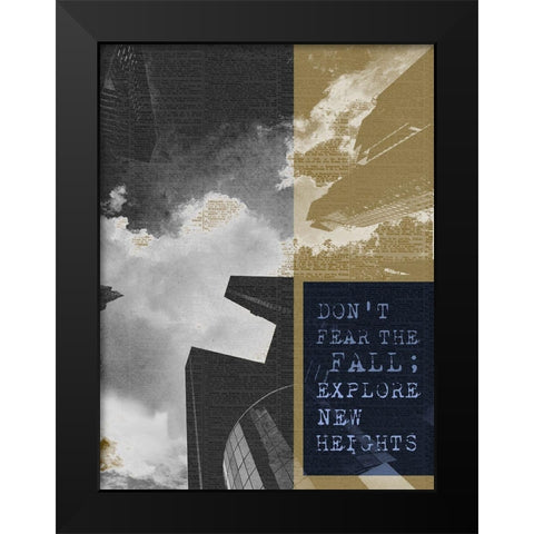 City Inspired II Black Modern Wood Framed Art Print by Lake, Shelley