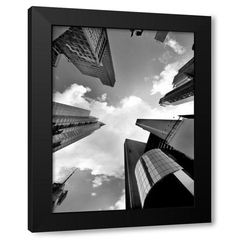 Zenith Black Modern Wood Framed Art Print with Double Matting by Lake, Shelley