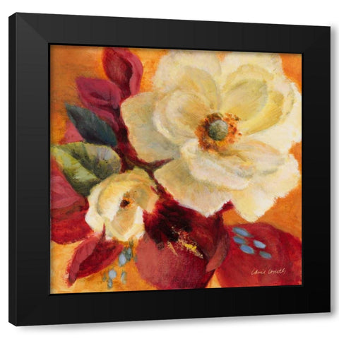 Billowing Blooms II Black Modern Wood Framed Art Print by Loreth, Lanie