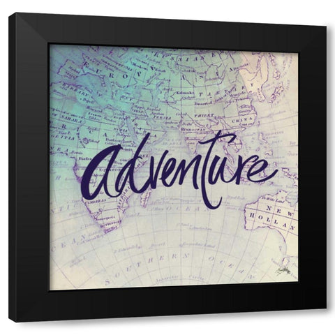 Adventure Black Modern Wood Framed Art Print by Medley, Elizabeth