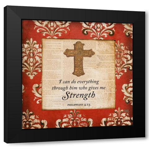 With All Your Heart II Black Modern Wood Framed Art Print with Double Matting by Hakimipour, Tiffany