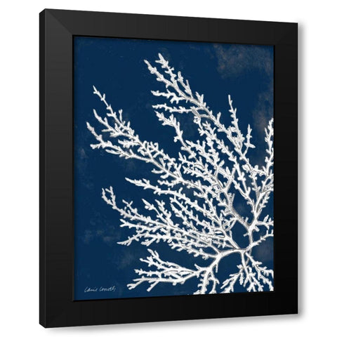 Coastal Coral I Black Modern Wood Framed Art Print by Loreth, Lanie
