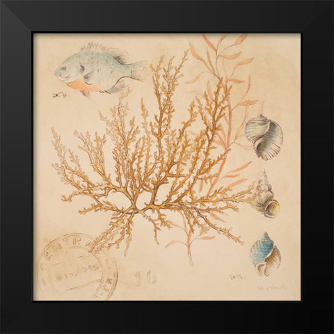 Coral Medley I Black Modern Wood Framed Art Print by Loreth, Lanie