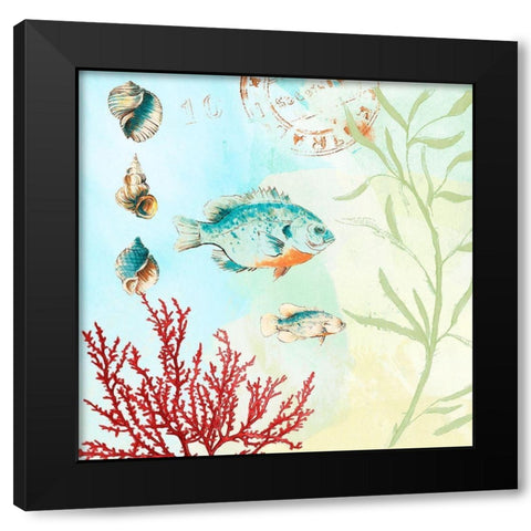 Deep Sea Coral II Black Modern Wood Framed Art Print by Loreth, Lanie