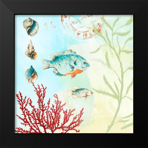 Deep Sea Coral II Black Modern Wood Framed Art Print by Loreth, Lanie