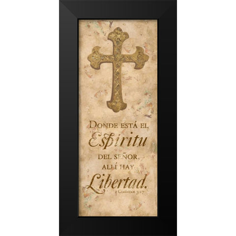 Espiritu Black Modern Wood Framed Art Print by Hakimipour, Tiffany