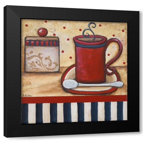 Grannys Kitchen II Black Modern Wood Framed Art Print with Double Matting by Ritter, Gina