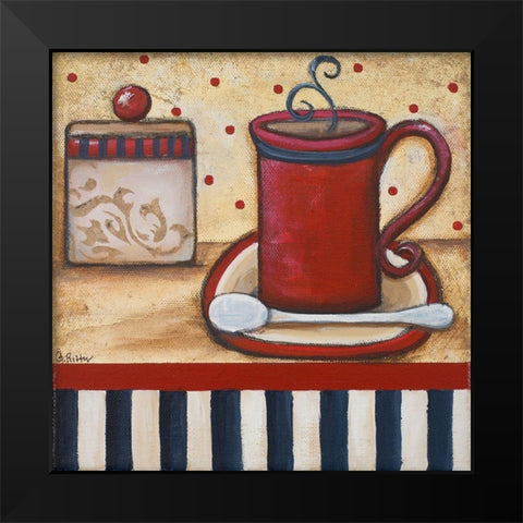 Grannys Kitchen II Black Modern Wood Framed Art Print by Ritter, Gina