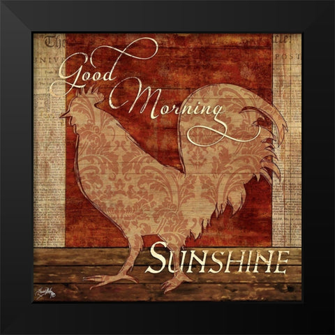Good Morning Sunshine Black Modern Wood Framed Art Print by Medley, Elizabeth