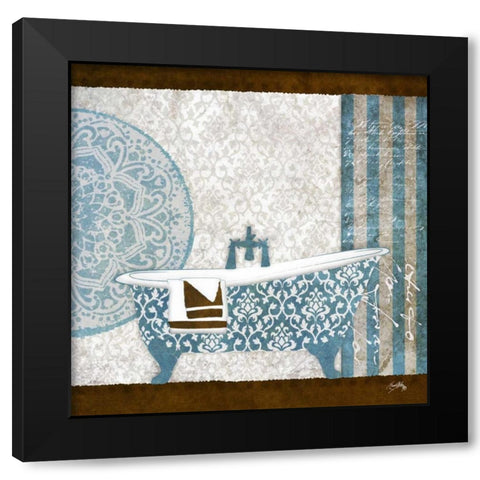 Garden Bath II Black Modern Wood Framed Art Print by Medley, Elizabeth