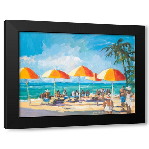 Sunny Daze Black Modern Wood Framed Art Print by Slivka, Jane