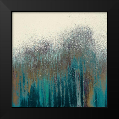 Teal Woods Black Modern Wood Framed Art Print by Gonzalez, Roberto