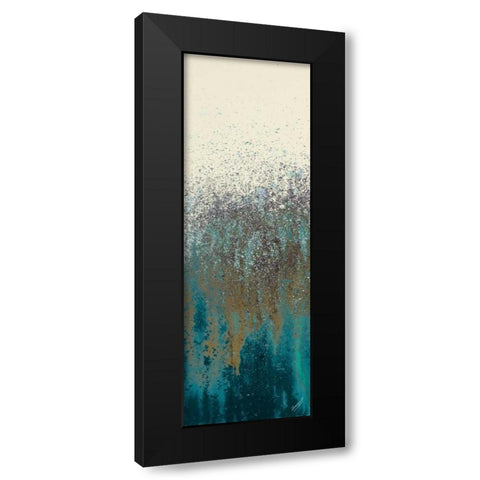 Teal Woods II Black Modern Wood Framed Art Print with Double Matting by Gonzalez, Roberto