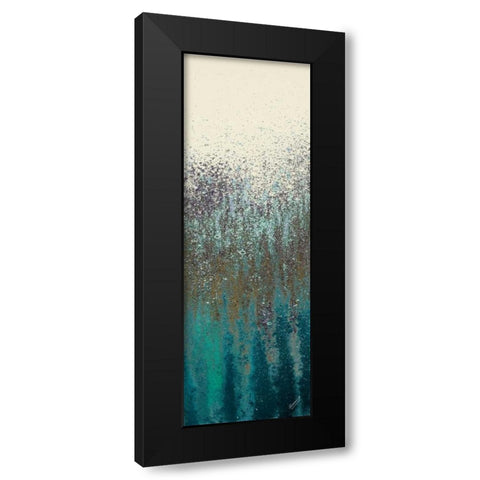 Teal Woods I Black Modern Wood Framed Art Print with Double Matting by Gonzalez, Roberto