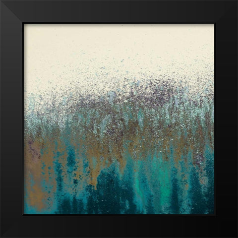 Teal Woods I Black Modern Wood Framed Art Print by Gonzalez, Roberto