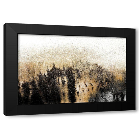 Starry Night Black Modern Wood Framed Art Print with Double Matting by Gonzalez, Roberto