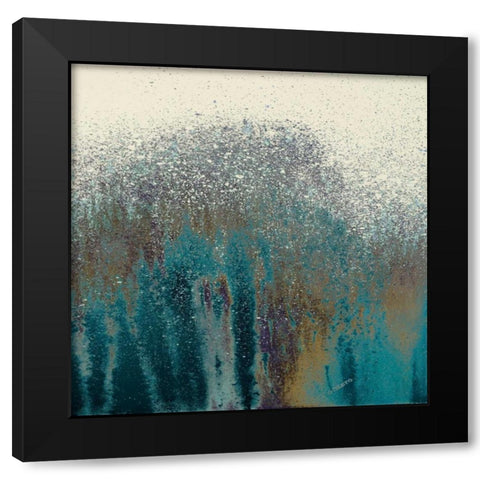 Teal Woods II Black Modern Wood Framed Art Print by Gonzalez, Roberto