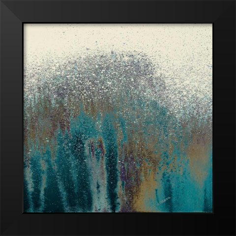 Teal Woods II Black Modern Wood Framed Art Print by Gonzalez, Roberto