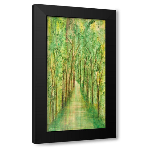 Solitude Black Modern Wood Framed Art Print by Mercado, M.