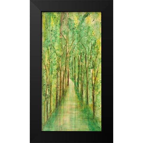 Solitude Black Modern Wood Framed Art Print by Mercado, M.