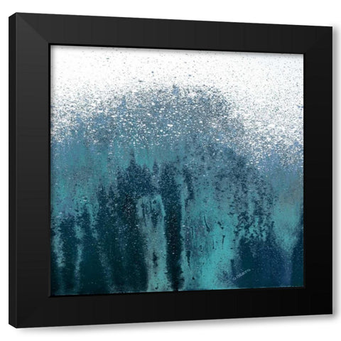 Tonal Blue Woods I Black Modern Wood Framed Art Print with Double Matting by Gonzalez, Roberto