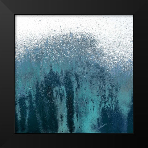 Tonal Blue Woods I Black Modern Wood Framed Art Print by Gonzalez, Roberto