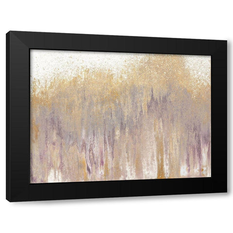 Rose Gold Expression Black Modern Wood Framed Art Print by Gonzalez, Roberto