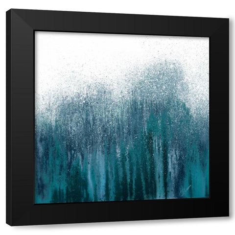 Tonal Blue Woods II Black Modern Wood Framed Art Print by Gonzalez, Roberto