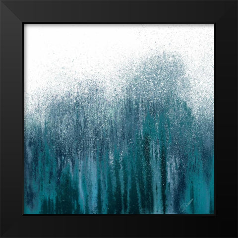 Tonal Blue Woods II Black Modern Wood Framed Art Print by Gonzalez, Roberto