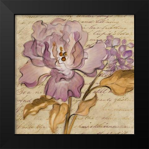 Lilac Dream II Black Modern Wood Framed Art Print by Loreth, Lanie