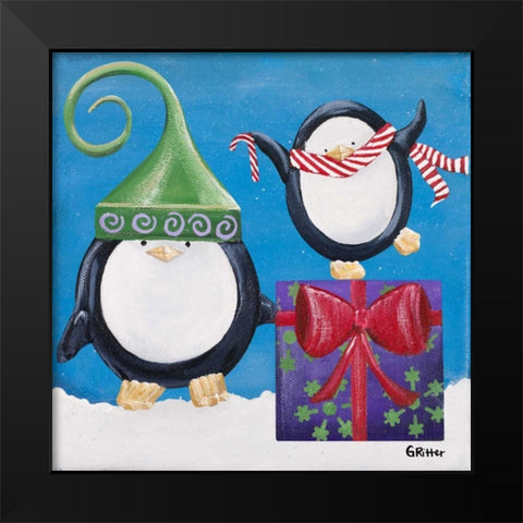 Paddison and Friends I Black Modern Wood Framed Art Print by Ritter, Gina