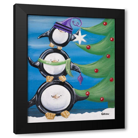 Paddison and Friends IV Black Modern Wood Framed Art Print by Ritter, Gina